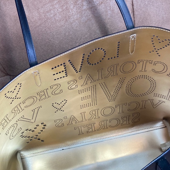 Victoria's Secret Embossed Black Tote - Picture 7 of 15